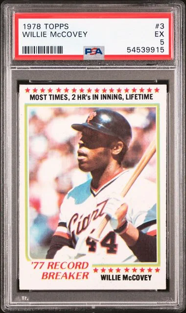 1978 Topps Willie McCovey #3 card image
