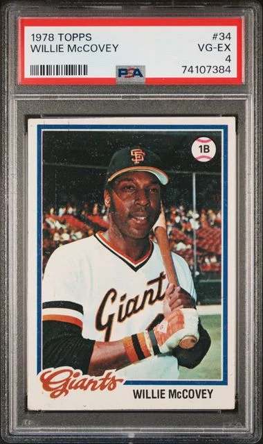 1978 Topps Willie Mccovey #34 card image