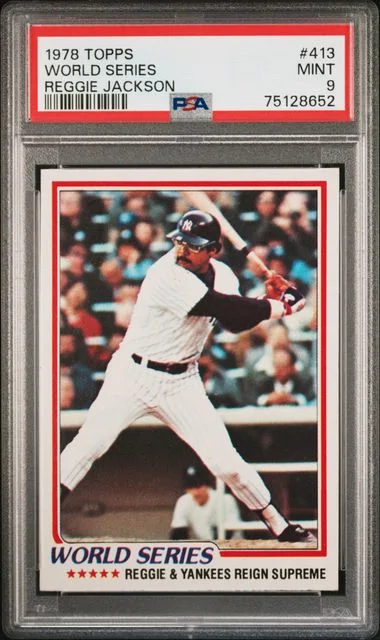 1978 Topps World Series Reggie Jackson #413 card image