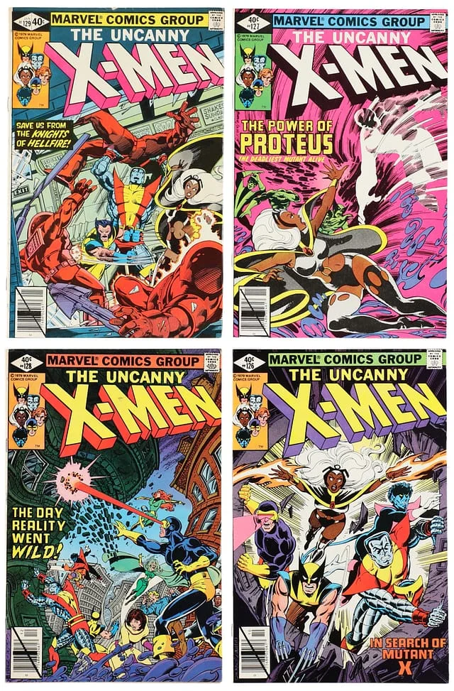 1979-80 Marvel) 4 Books - Raw - 1st Appearance of Kitty Pryde, Emma Frost, 1st Cameo Team Appearance of The Hellfire Club, Full Appearance of Proteus #1st card image