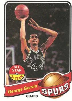 1979-80 Topps George Gervin #1 card image