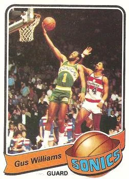 1979-80 Topps Gus Williams #27 card image