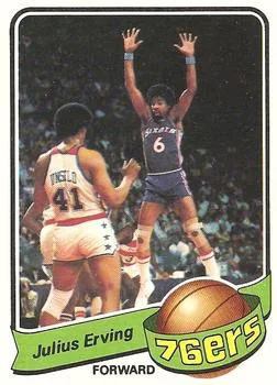 1979-80 Topps Julius Erving #20 card image