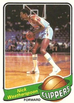 1979-80 Topps Nick Weatherspoon #61 card image