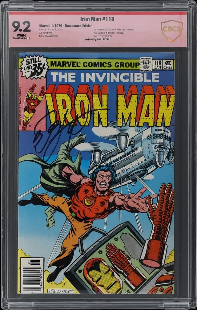 1979 Marvel) - CBCS 9.2 - Newsstand Edition, Appearance of Jim Rhodes (later becomes War Machine), #1st card image