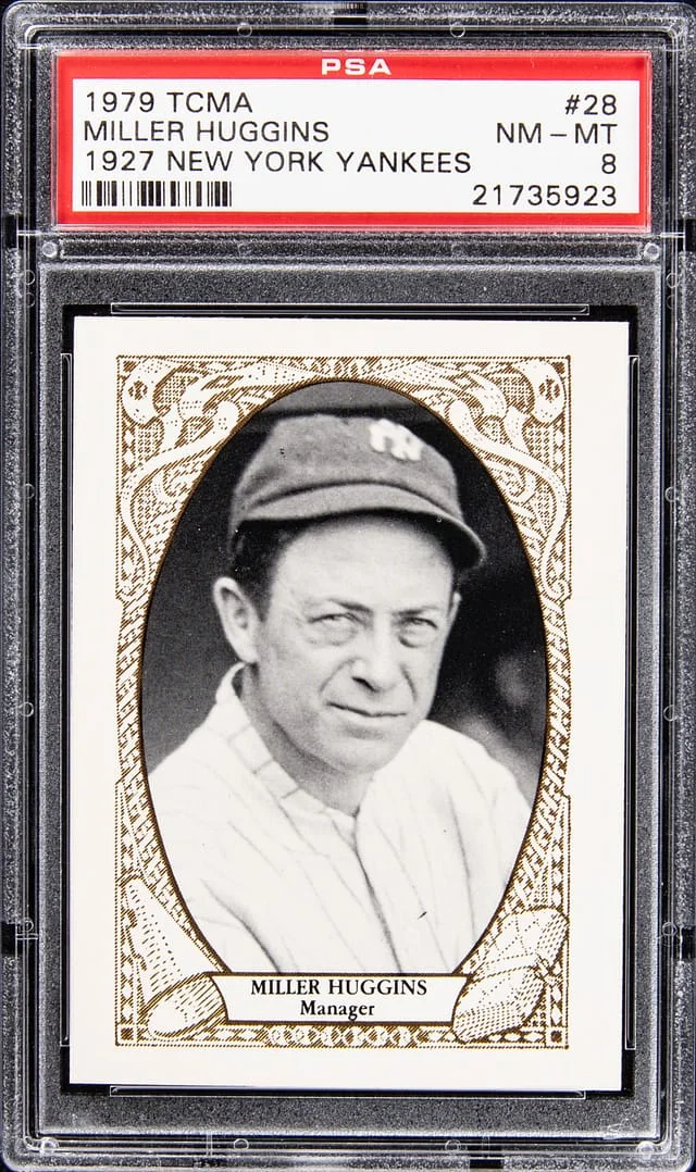 1979 TCMA 1927 New York Yankees Miller Huggins #28 card image