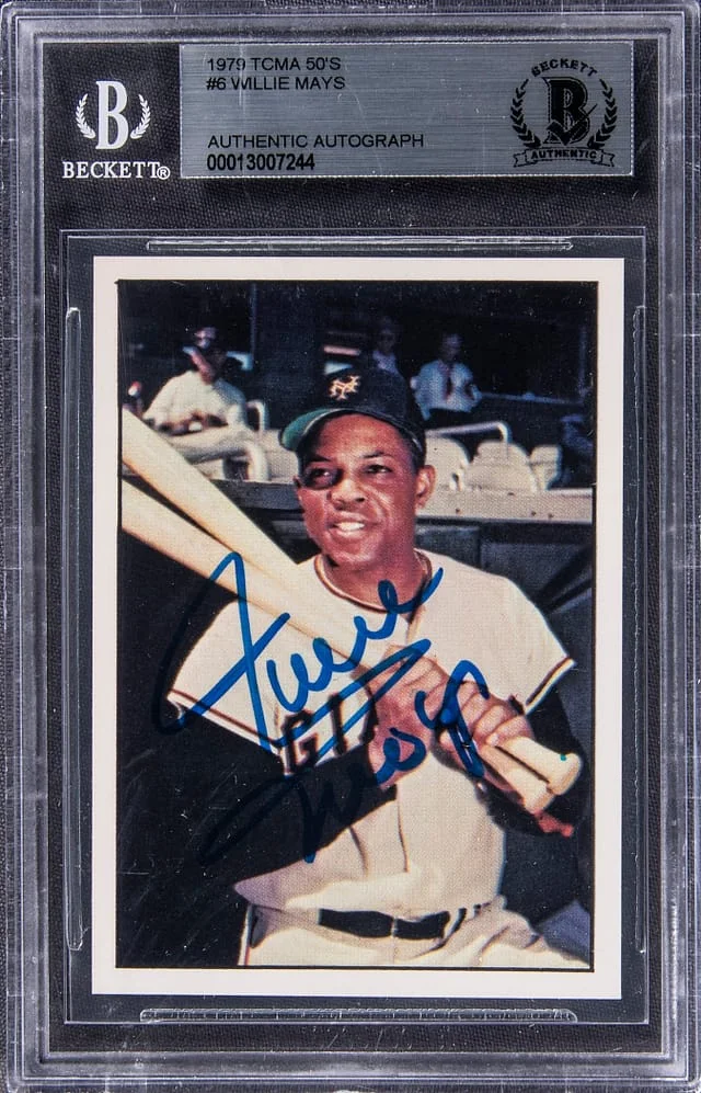 1979 TCMA 50's Willie Mays #6 card image