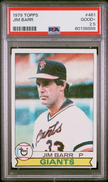 1979 Topps Jim Barr #461 card image