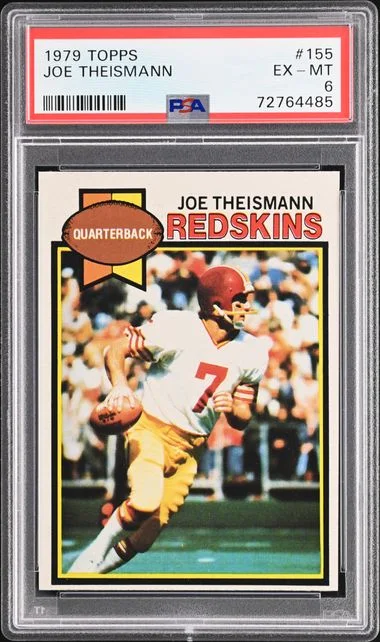 1979 Topps Joe Theismann #155 card image