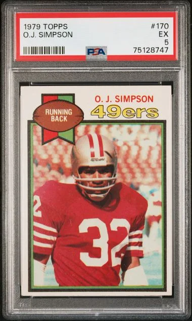 1979 Topps O.J. Simpson #170 card image
