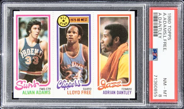 1980-81 Topps Alvan Adams/Lloyd Free/Adrian Dantley #no-number card image