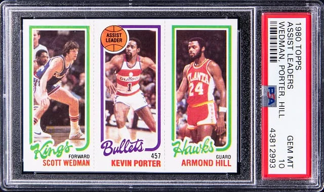 1980-81 Topps Assist Leader Scott Wedman/Kevin Porter/Armond Hill #no-number card image