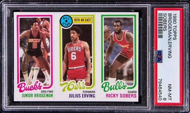1980-81 Topps Bridgeman/Erving/Sobers #no-number card image