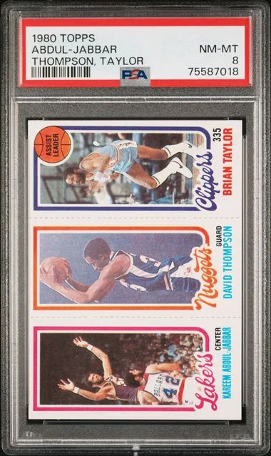 1980-81 Topps David Thompson/Brian Taylor/Kareem Abdul-Jabbar #no-number card image