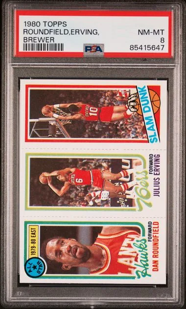 1980-81 Topps D.Roundfield/J.Erving/R.Brewer #no-number card image