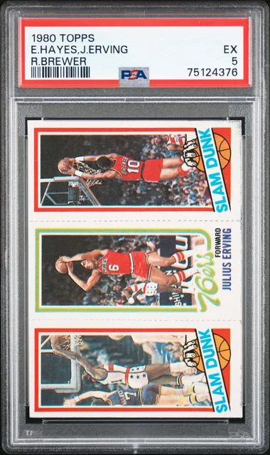 1980-81 Topps Elvin Hayes/Julius Erving/Ron Brewer #no-number card image