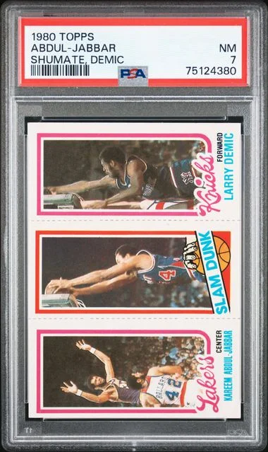 1980-81 Topps John Shumate/Larry Demic/Kareem Abdul-Jabbar #no-number card image