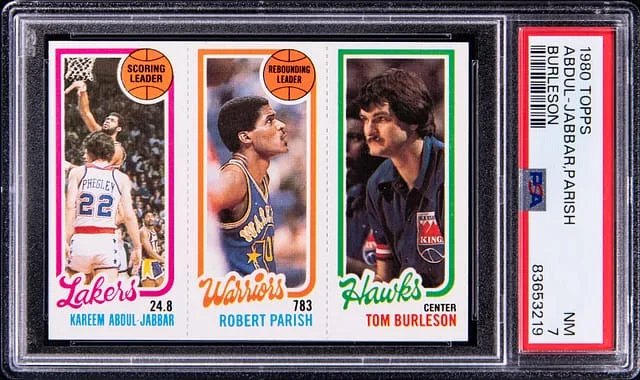 1980-81 Topps Kareem Abdul-Jabbar/Robert Parish/Tom Burleson #no-number card image