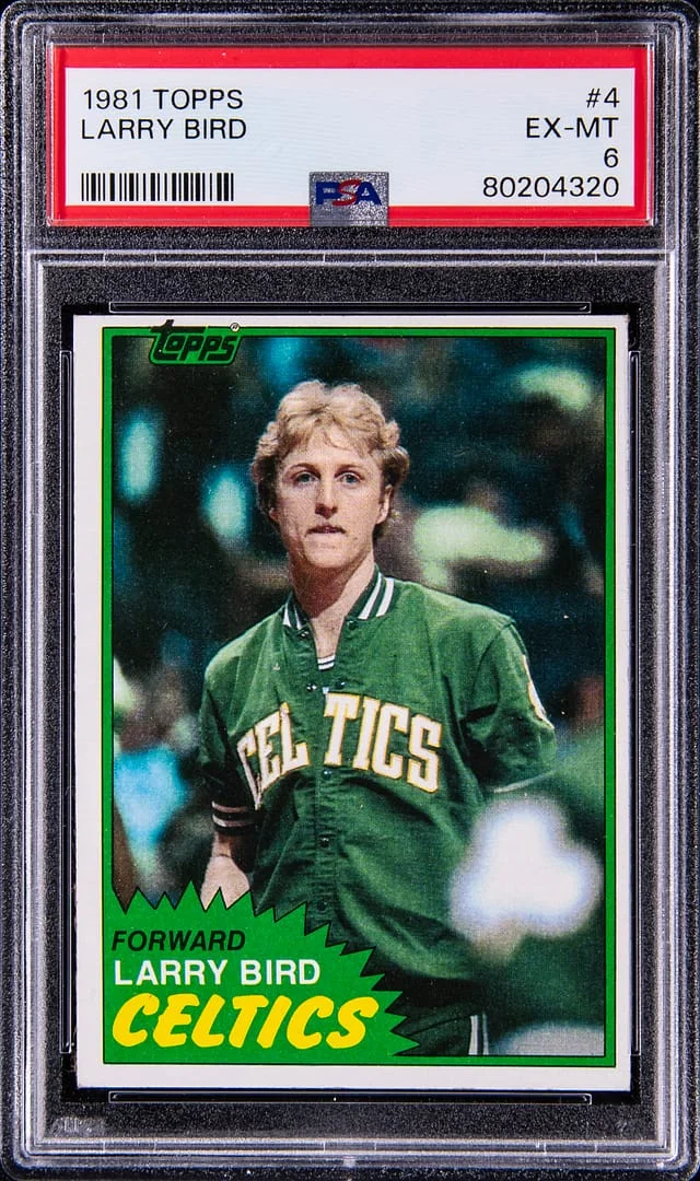 1980-81 Topps Larry Bird #4 card image