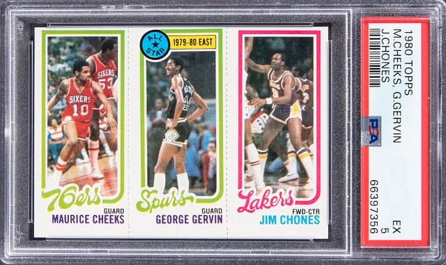1980-81 Topps Maurice Cheeks/George Gervin/Jim Chones #no-number card image
