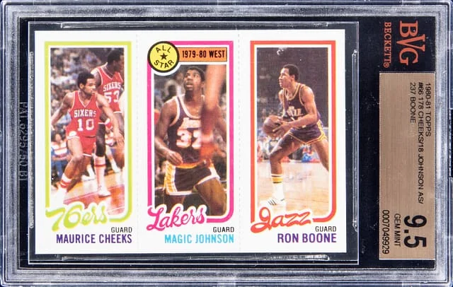 1980-81 Topps Maurice Cheeks/Magic Johnson/Ron Boone #no-number card image