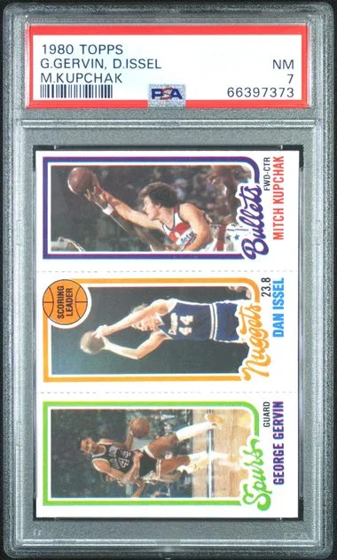 1980-81 Topps Mitch Kupchak/George Gervin/Dan Issel #no-number card image