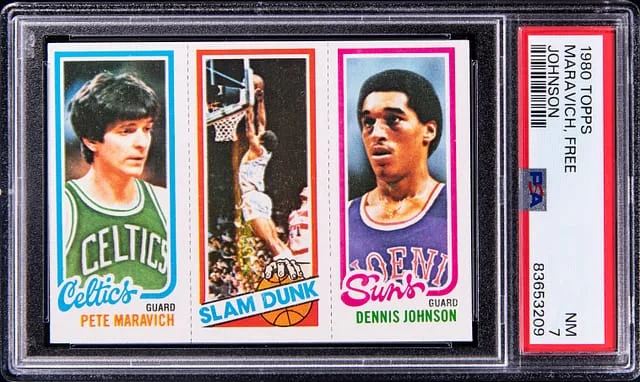 1980-81 Topps Pete Maravich/Lloyd Free/Dennis Johnson #no-number card image