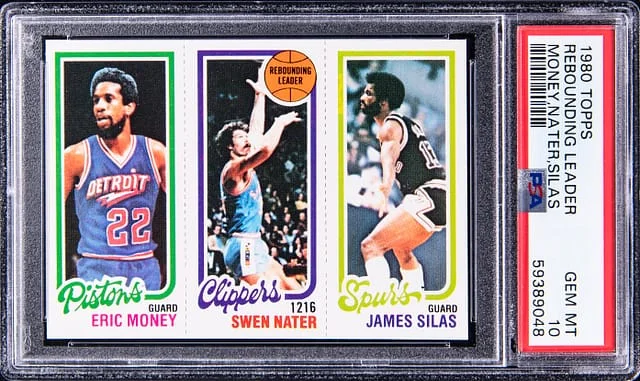 1980-81 Topps Rebounding Leader Eric Money/Swen Nater/James Silas #no-number card image