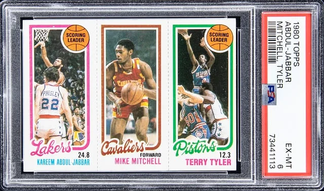 1980-81 Topps Scoring Leader Kareem Abdul-Jabbar/Mike Mitchell/Terry Tyler #no-number card image