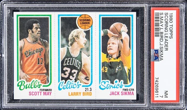 1980-81 Topps Scoring Leader Larry Bird #no-number card image