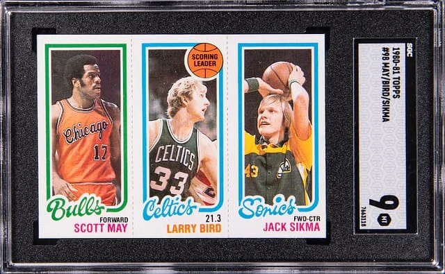 1980-81 Topps Scott May/Larry Bird/Jack Sikma #no-number card image