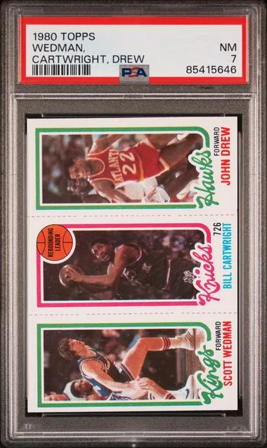 1980-81 Topps S.Wedman/B.Cartwright/J.Drew #no-number card image