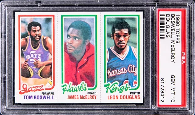 1980-81 Topps Tom Boswell/James McElroy/Leon Douglas #no-number card image