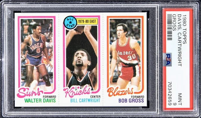 1980-81 Topps Walter Davis/Bill Cartwright/Bob Gross #no-number card image