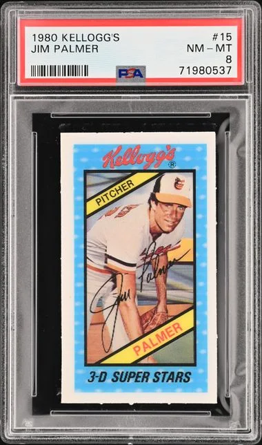 1980 Kellogg'S Jim Palmer #15 card image