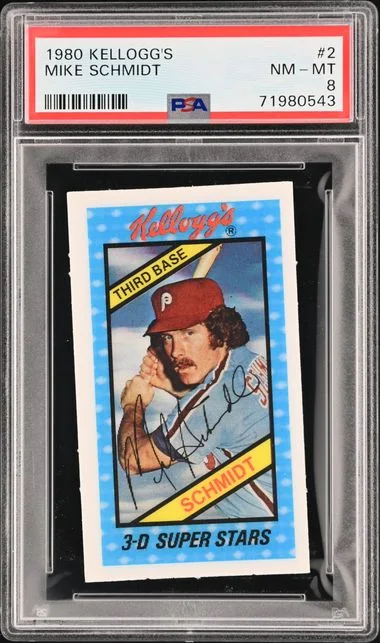 1980 Kellogg'S Mike Schmidt #2 card image