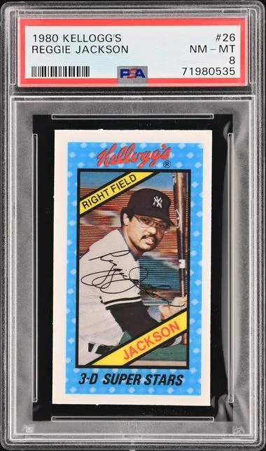 1980 Kellogg'S Reggie Jackson #26 card image