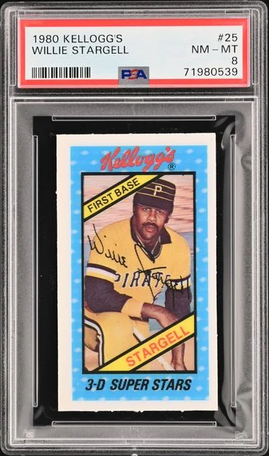 1980 Kellogg'S Willie Stargell #25 card image