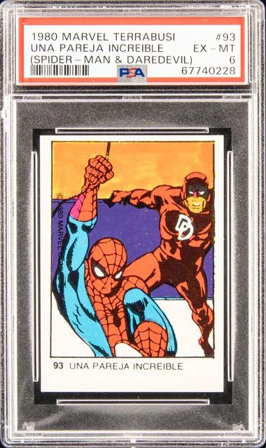 1980 Marvel Terrabusi (Spider-Man & Daredevil) Una Pareja Increible #93 card image