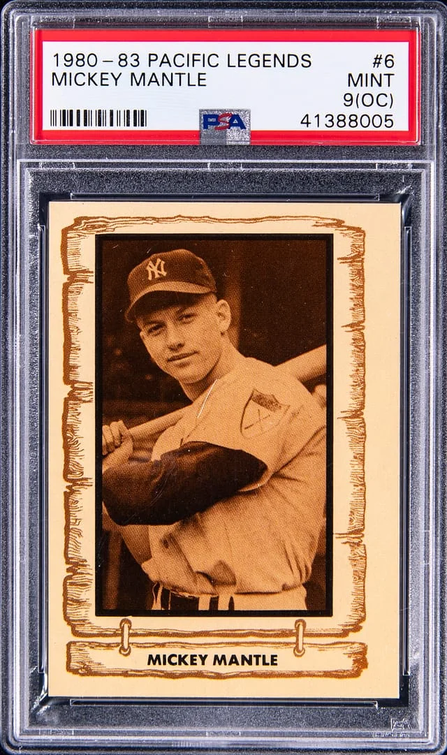 1980 Pacific Legends Mickey Mantle #6 card image