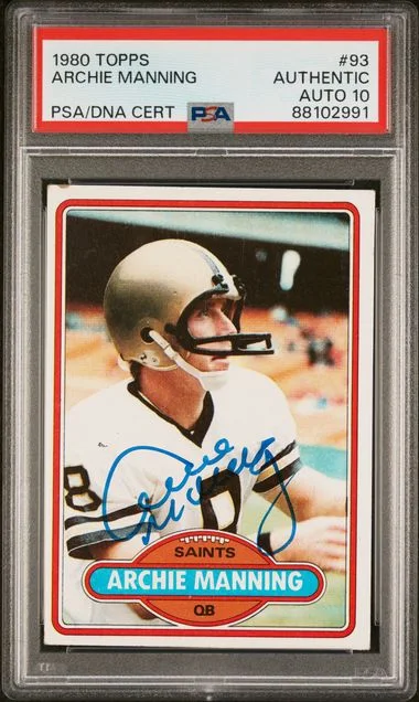 1980 Topps Archie Manning #93 card image