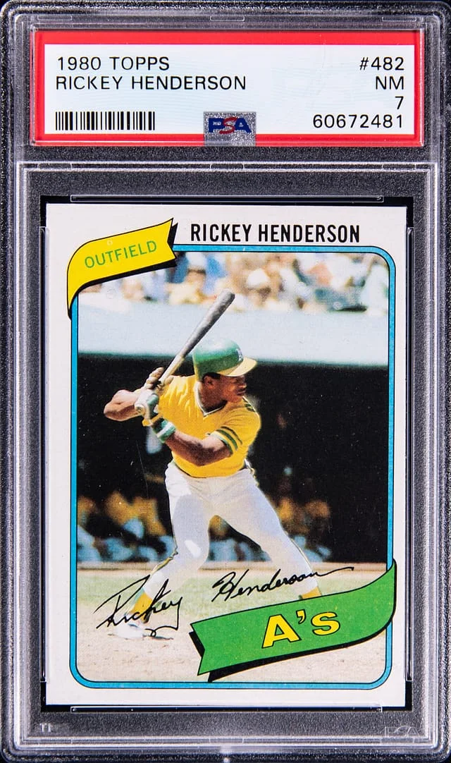1980 Topps Baseball Rickey Henderson #482 card image
