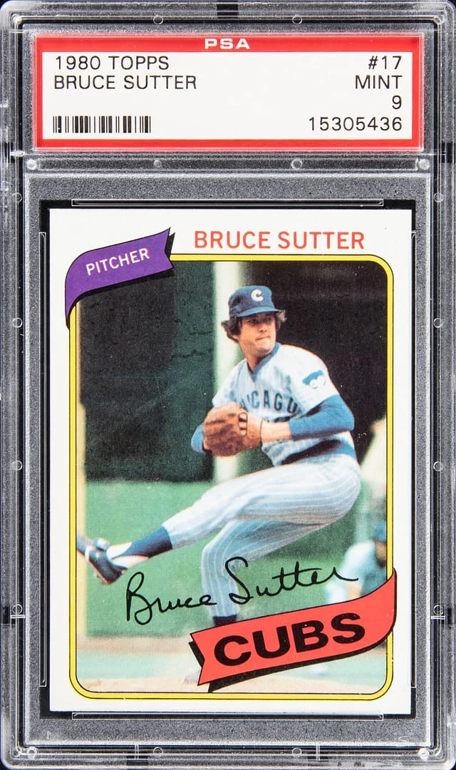 1980 Topps Bruce Sutter #17 card image