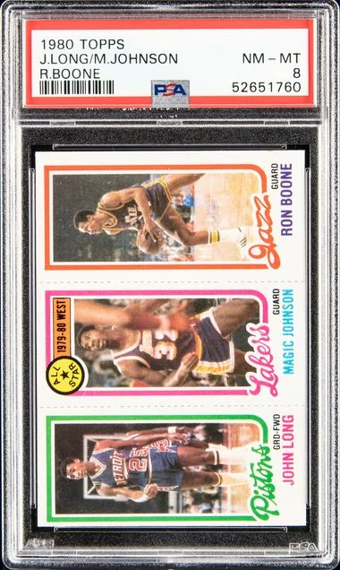 1980 Topps John Long/Magic Johnson /Ron Boone #no-number card image