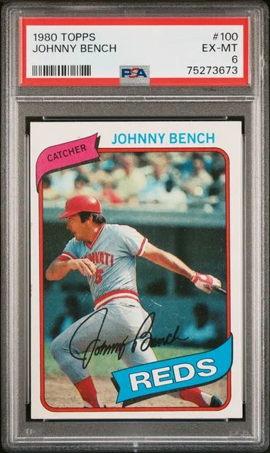 1980 Topps Johnny Bench #100 card image