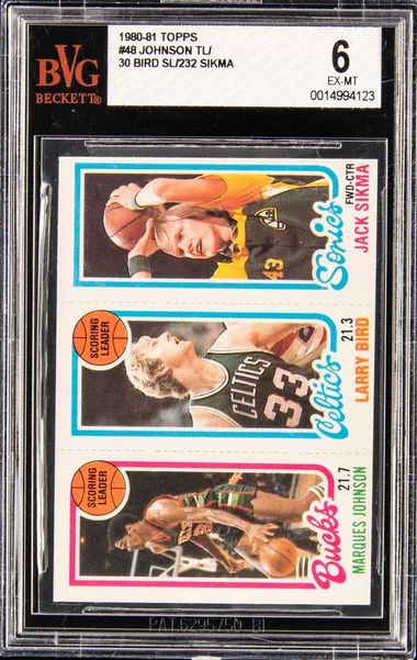 1980 Topps Johnson/Bird/Sikma #48 card image