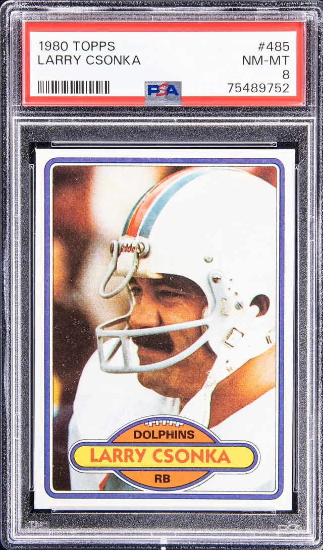 1980 Topps Larry Csonka #485 card image