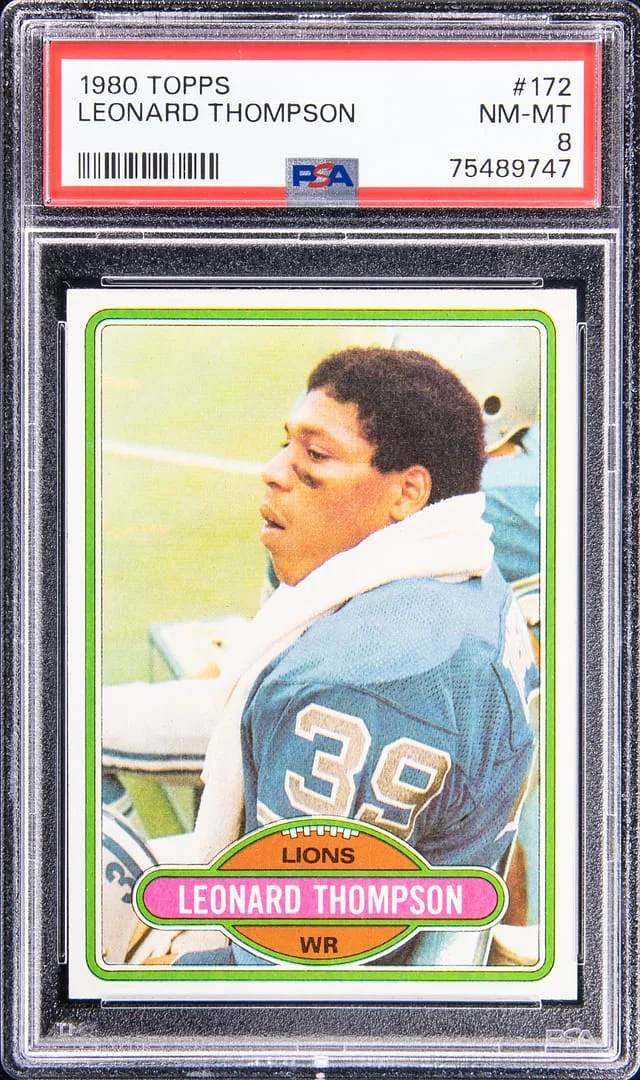 1980 Topps Leonard Thompson #172 card image
