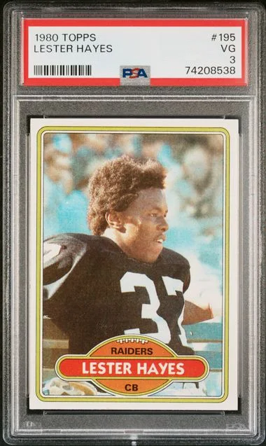 1980 Topps Lester Hayes #195 card image