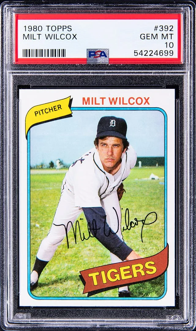 1980 Topps Milt Wilcox #392 card image